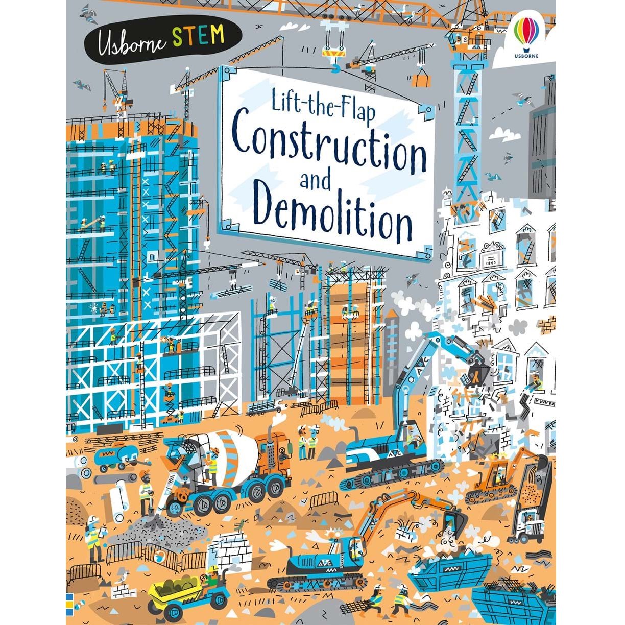 >USBORNE Lift-the-Flap Construction and Demolition 6Y+ 978-0-7945-4762-2