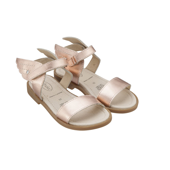 Old Soles Kids Girl Flying Leather Sandals in Copper