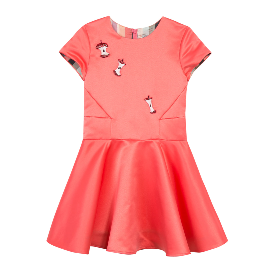 Paul Smith Junior Girl Currant Red "Apple Core" Dress
