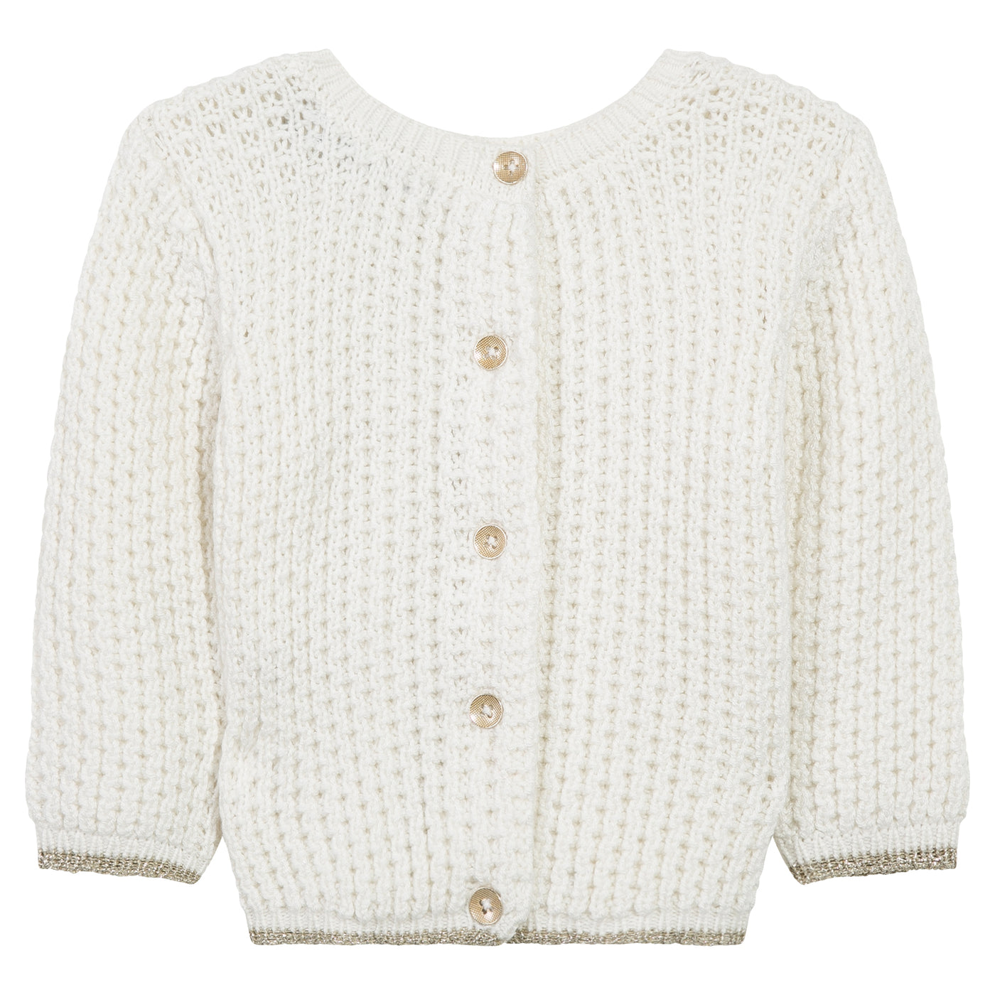 Jean Bourget Baby's White Cream Knitted Cardigan