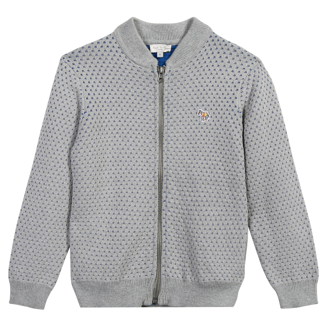 Paul Smith Junior Boys Sweater Jacket - Marl Grey