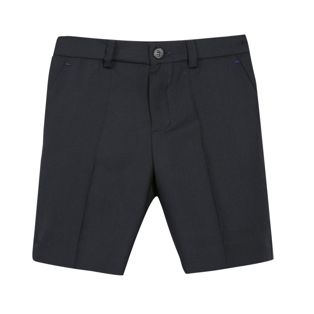 Paul Smith Junior Kids Boy Linen-Blend Tailored Shorts 5K25622 492