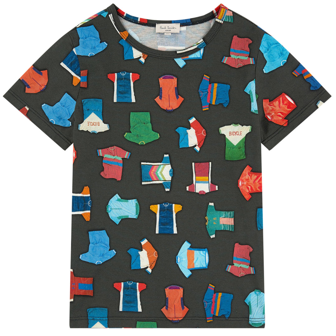 Paul Smith Boys Black Cycling Pacer T-Shirt