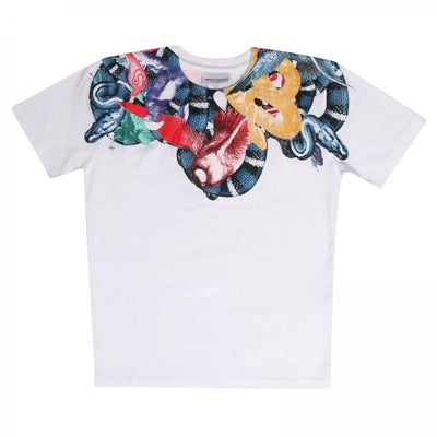 Marcelo Burlon Kids Boy's "Color Snake" White T-Shirt
