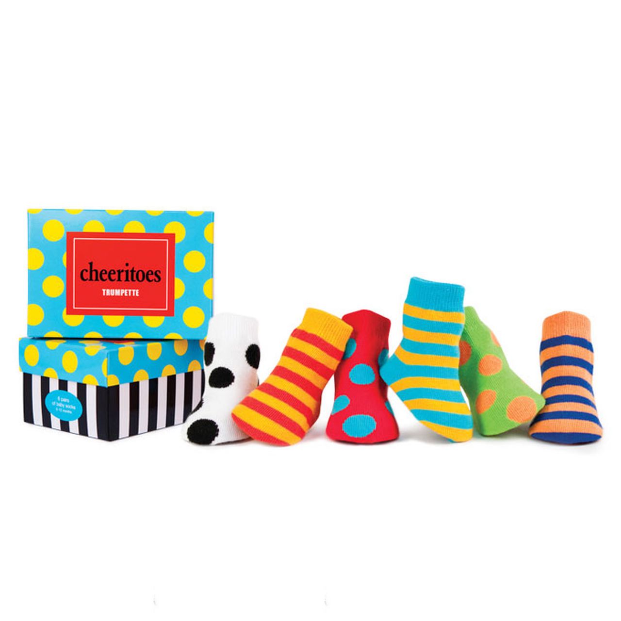 TRUMPETTE Cheeritoes Socks Pack of 6, 0-12M