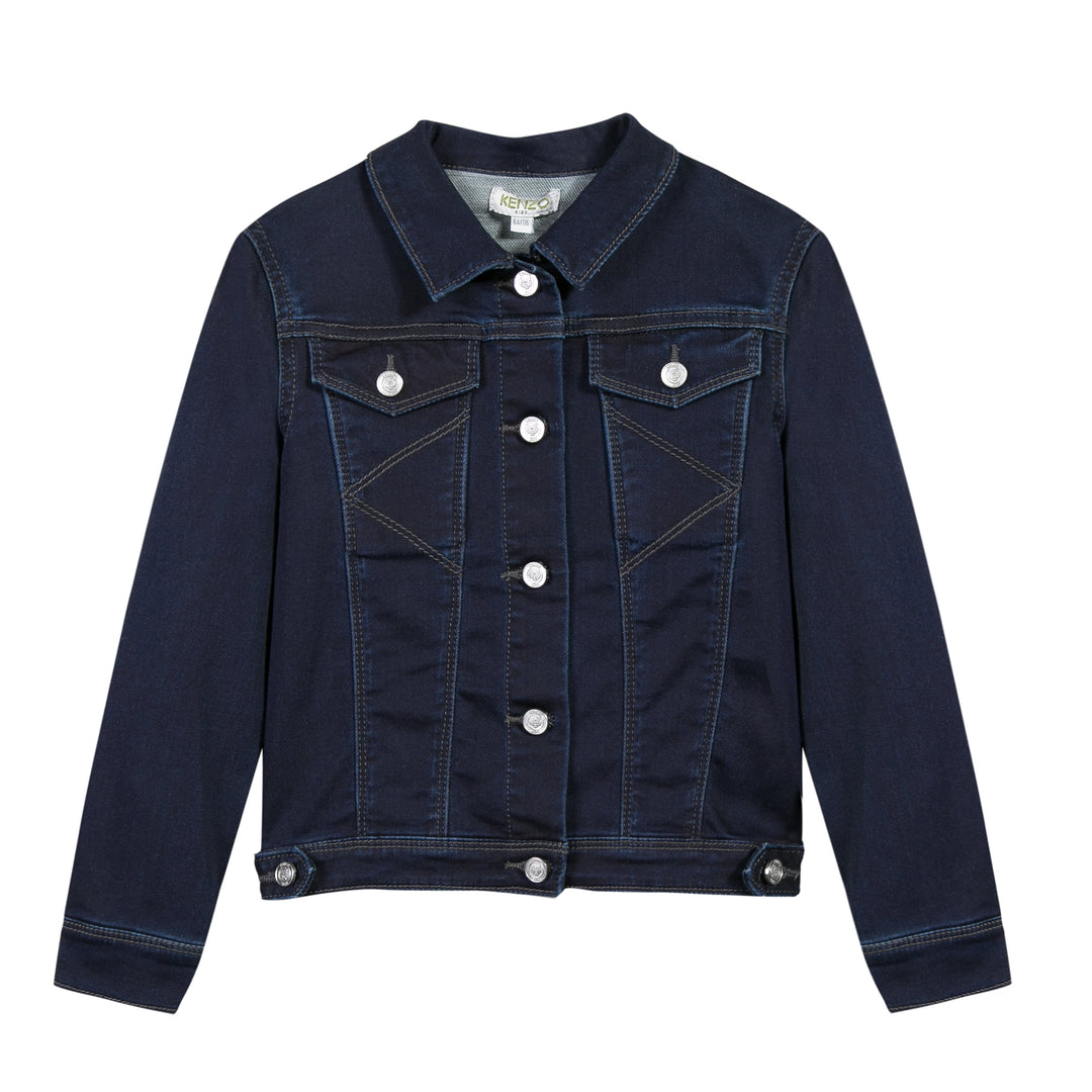 Kenzo Buttoned Jeans Jacket in INDIGO