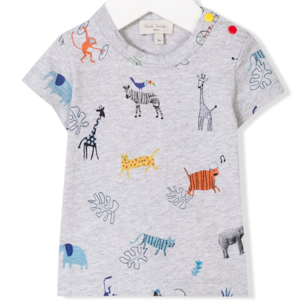 Paul Smith Junior Kids Animal Print T-Shirt 5L10501 20