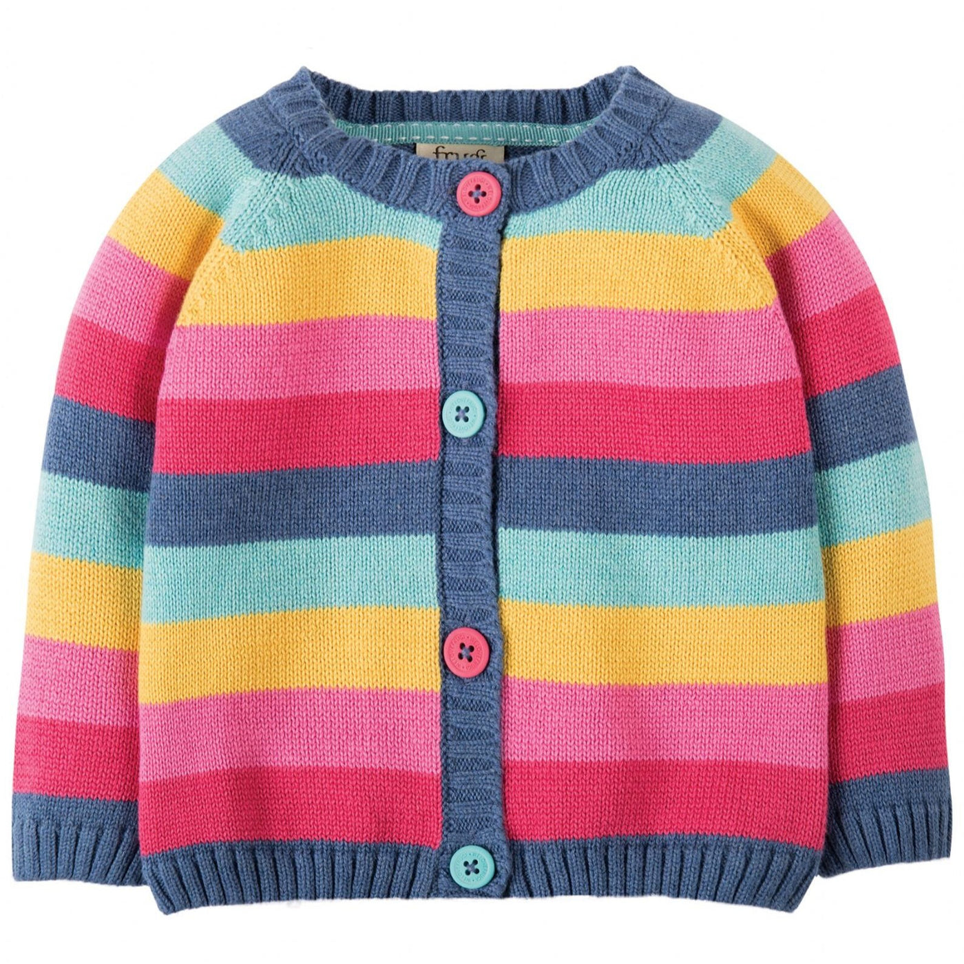 Frugi Baby Kids Little Happy Day Cardigan