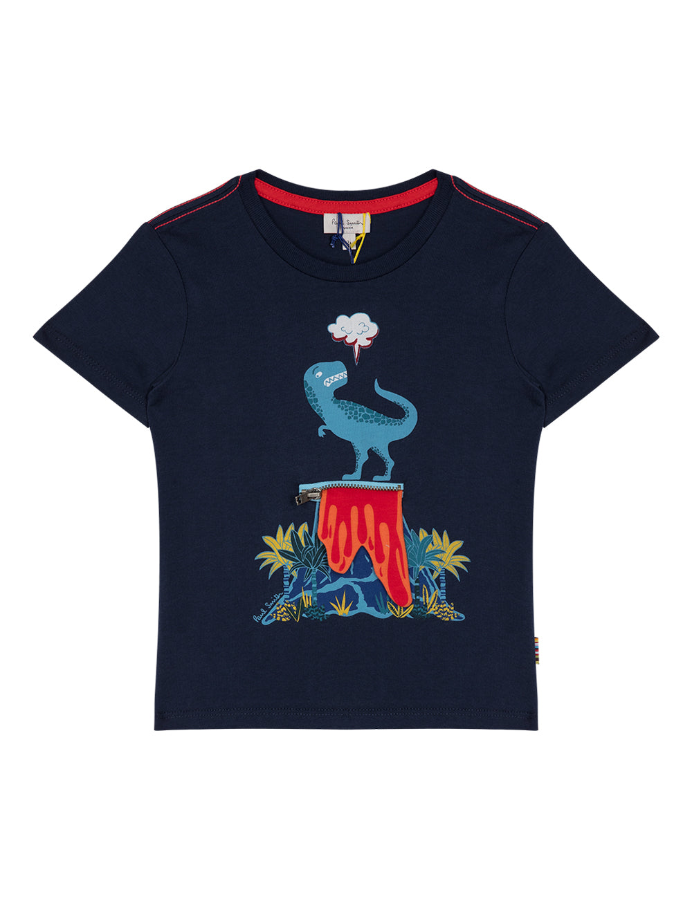 Paul Smith Junior Kids 'Rimini' Dinosaur T-Shirt in Navy