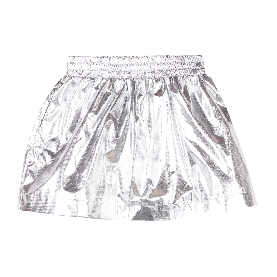 Kenzo Kids Girl Metallic-effect Slip-on Skirt