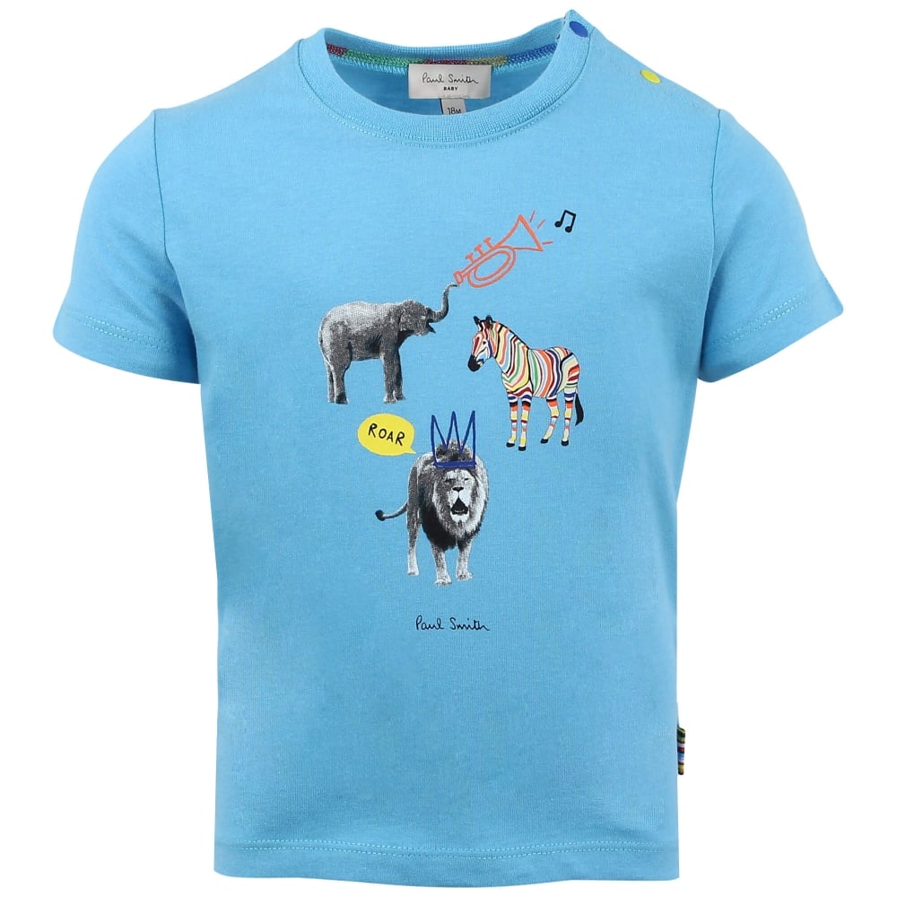 Paul Smith Junior Rod T-Shirt in Blue 5L10631 40 – Mom Loves Me