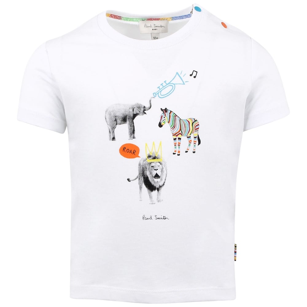 Paul Smith Junior Rod T-Shirt in White 5L10631 - 01