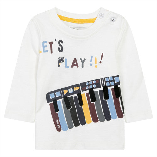 Jean Bourget Let's Play Graphic T-Shirt in White