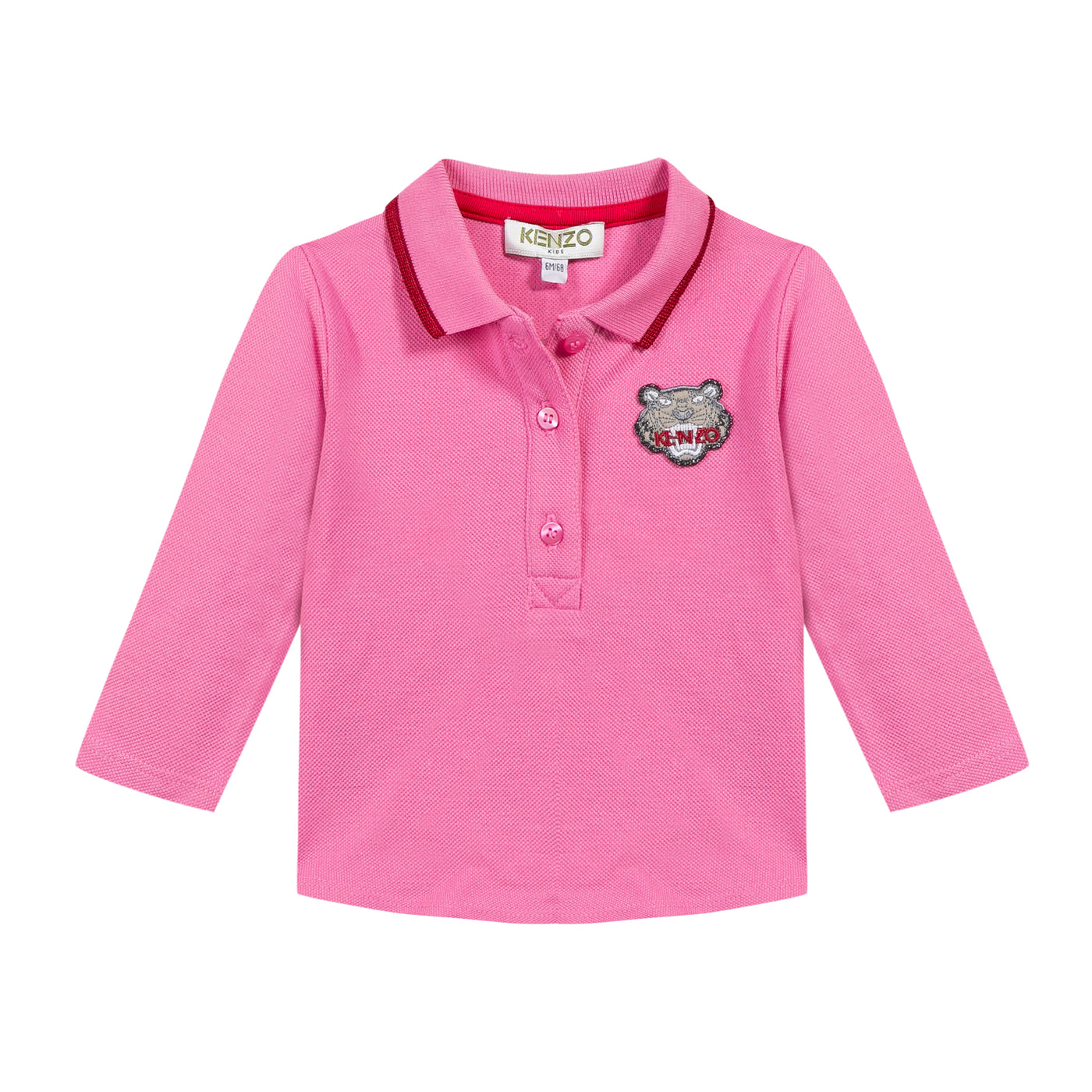 Kenzo Kids Baby Polo Shirt in Pink KK11007 320