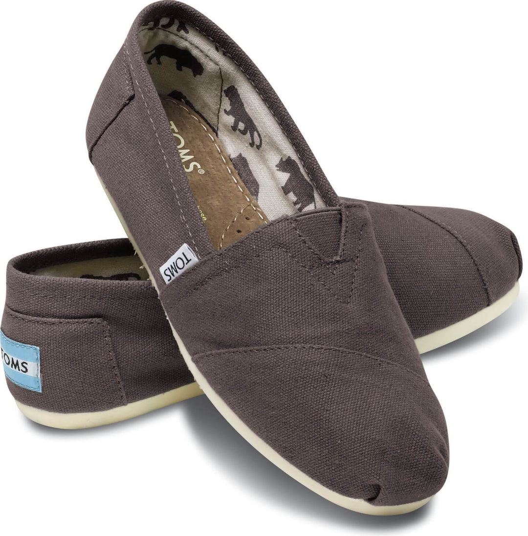 TOMS Women's Canvas Choclate Slip On Shoes