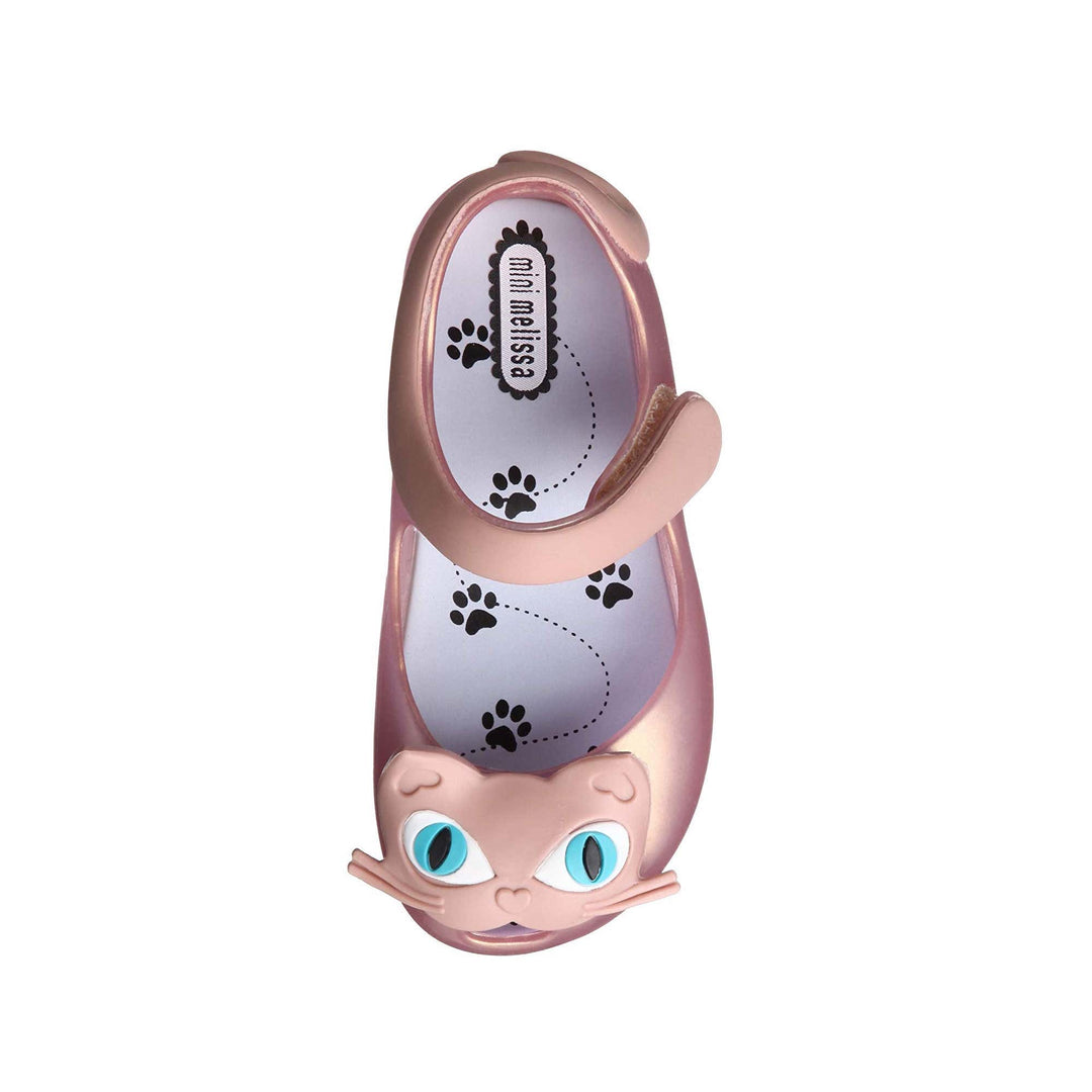 Mini Melissa Kids Baby Girl Ultragirl II Cat Sandals Shoes in Pink
