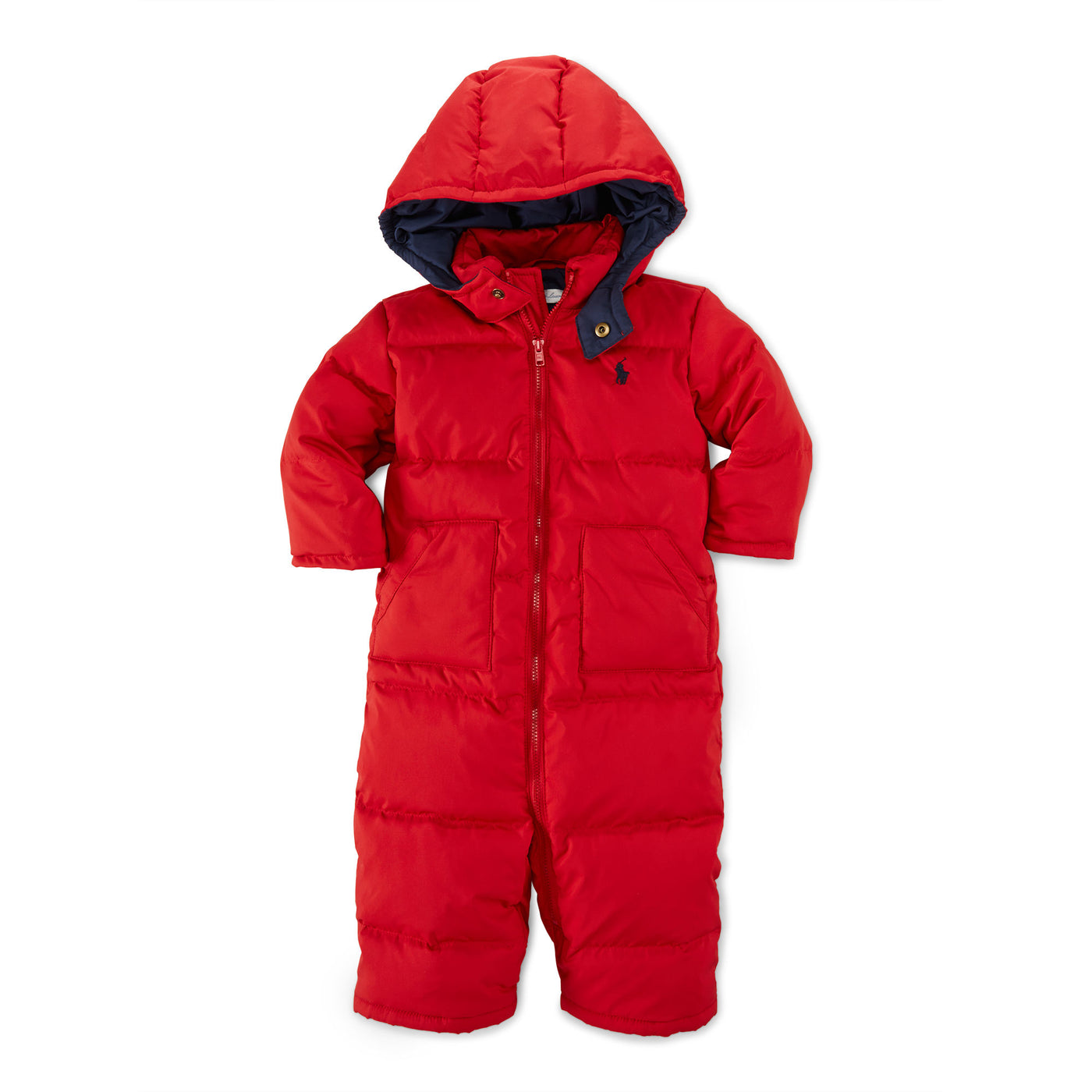 Ralph Lauren Hooded Down Snowsuit Camden Red