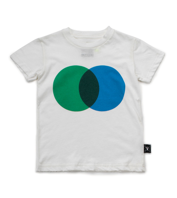 Nununu Kids Colorful Circle T-shirt - White/Green