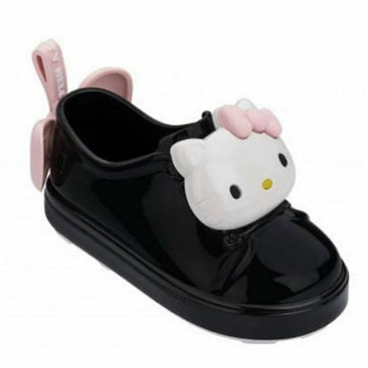 Mini Melissa Kids Gril "Be Hello Kitty" Sandals Shoes in Black