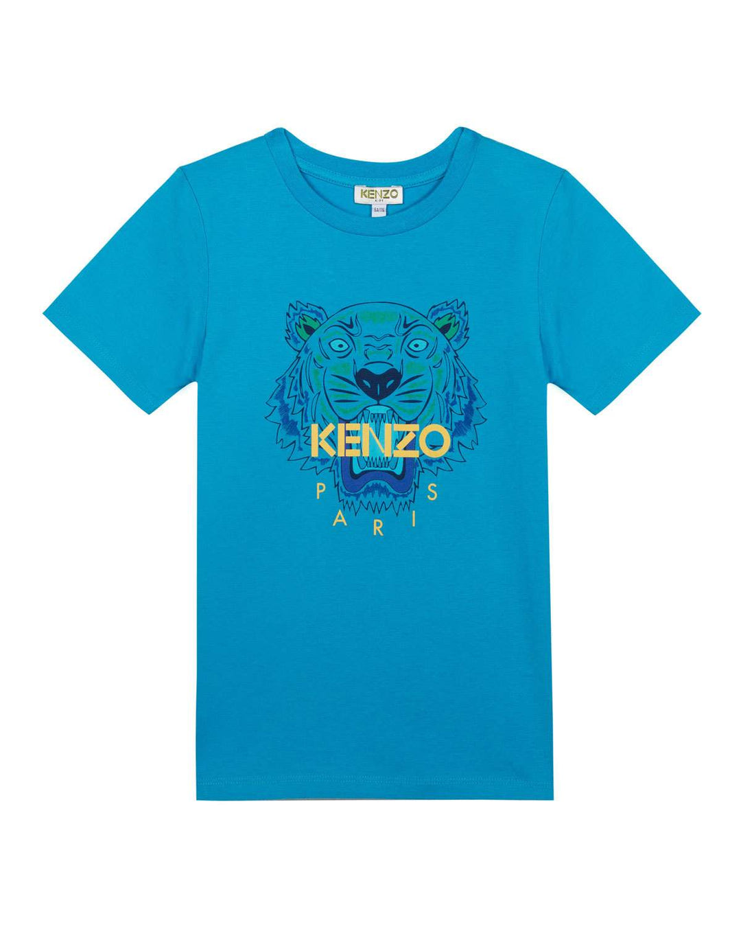 Kenzo Kids Tiger Tee Shirt in Scuba Blue