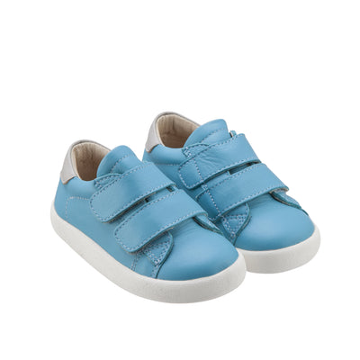 Old Soles Baby 5017 Toddy Leather Sneakers in Turquoise / Grey