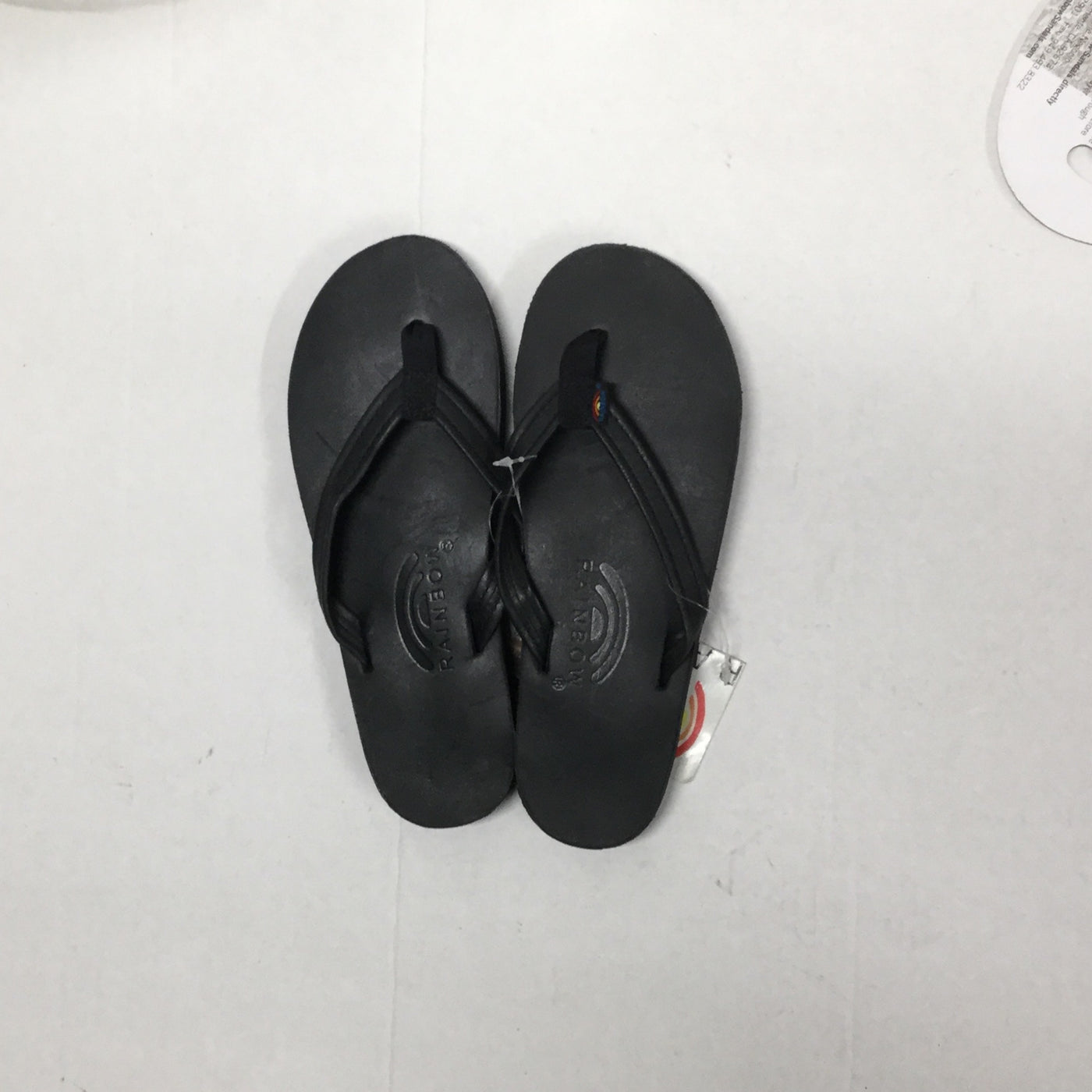 Rainbow Leather Flip-Flops Sandals 301ALTS Women‚Äôs Black