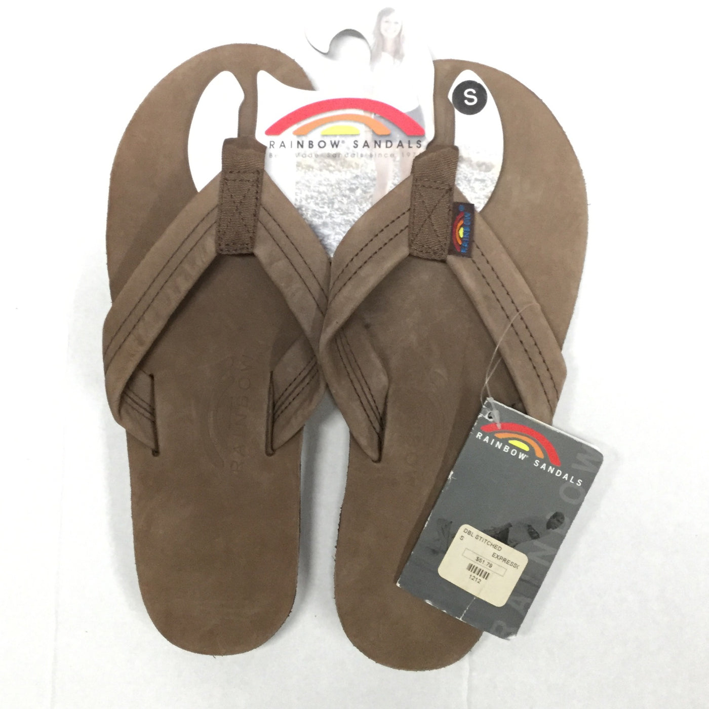 Rainbow Leather Flip-Flops Sandals 301ALTS Men‚Äôs Expresso