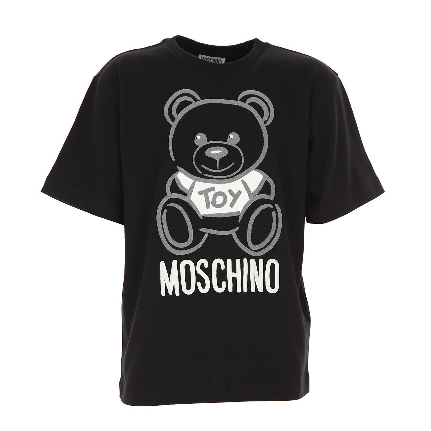 Moschino Kids Short Sleeve Toy Bear T-Shirt in Black