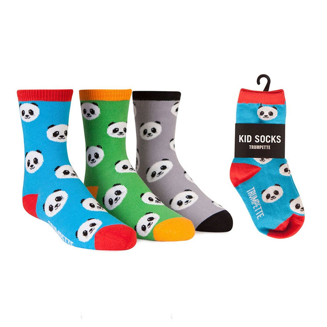 TRUMPETTE Panda Socks 3-Pair 2-3Y