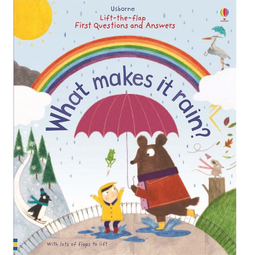 Usborne Lift-the-Flap First Questions and Answers: What makes it rain? 3Yr+