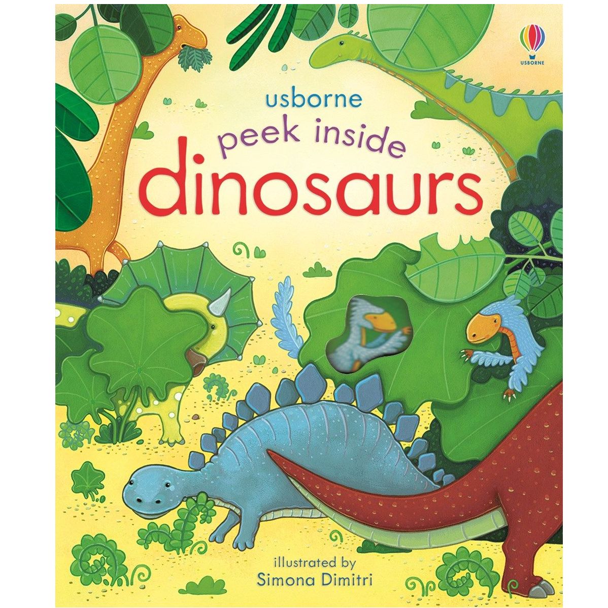 >USBORNE Peek Inside Dinosaurs (3Y&Up) 978-0-7945-3562-9