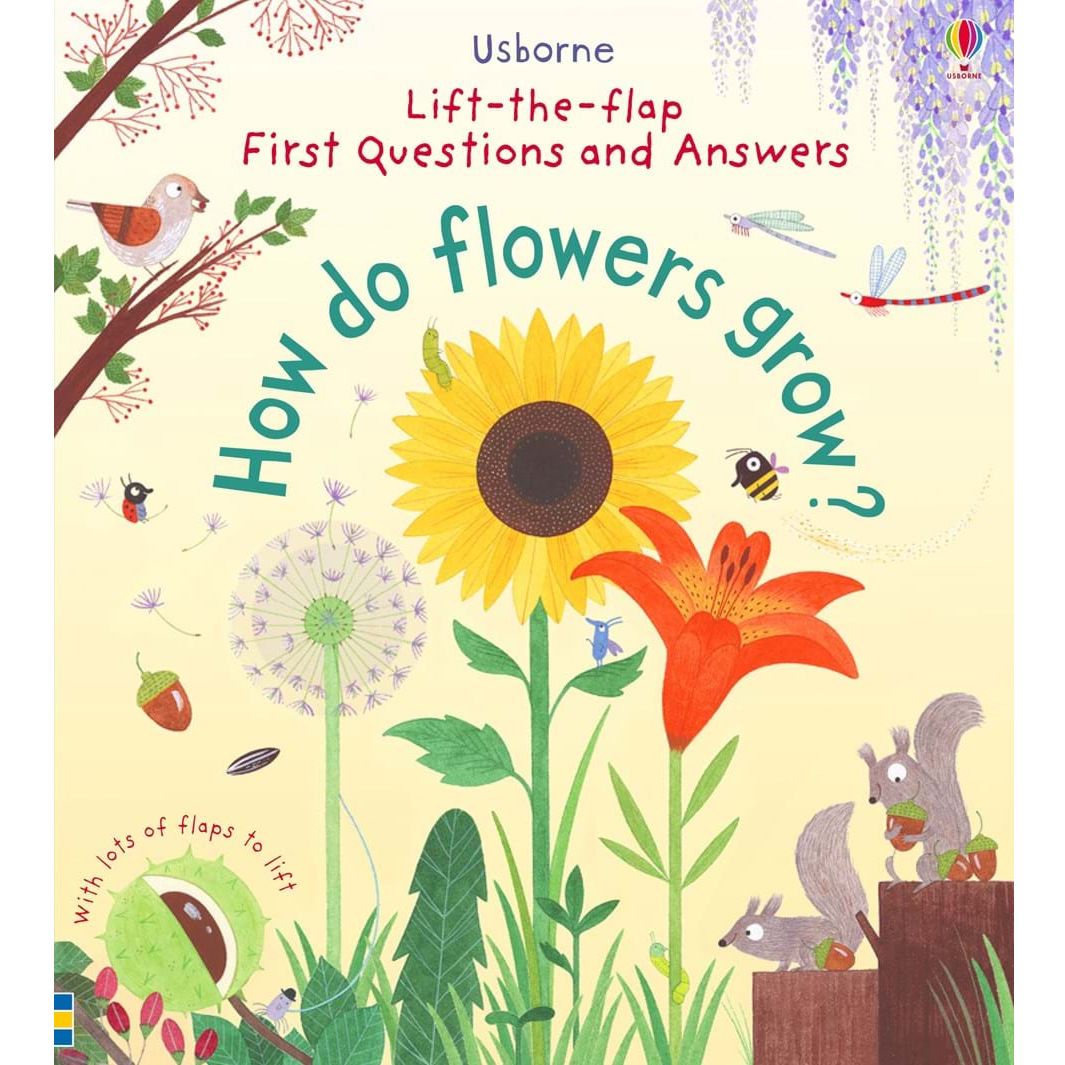 >USBORNE Lift-the-Flap First Questions and Answers: How Do Flowers Grow? 3Yr+