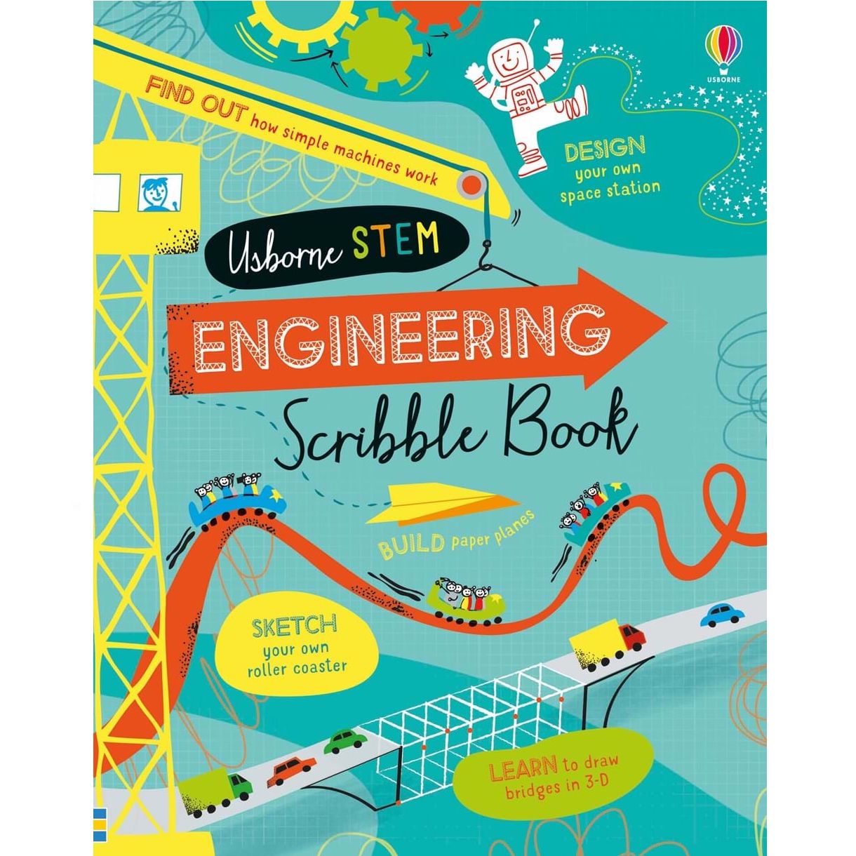 >USBORNE STEM Engineering Scribble Book (8Yr&Up)