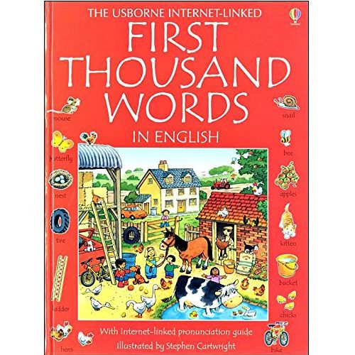 >USBORNE First Thousand Words in English (3Y&Up) 978-0-7945-3394-6