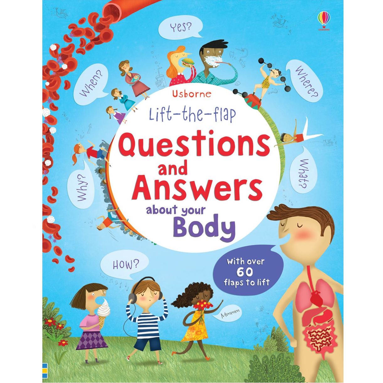 >USBORNE Lift-the-Flap Questions and Answers About Your Body 4Y+