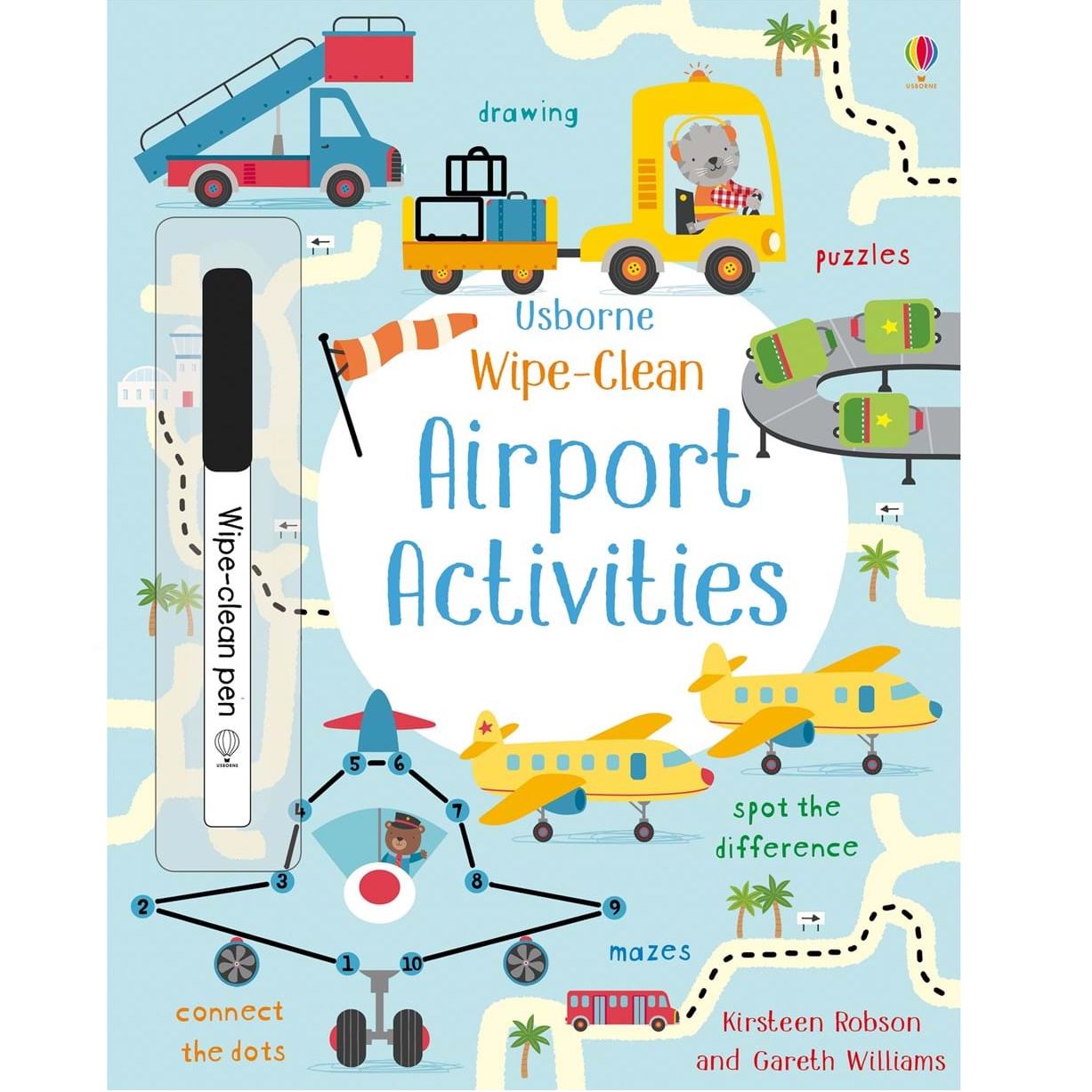 >USBORNE Wipe-Clean Airport Activities (4Y&Up)