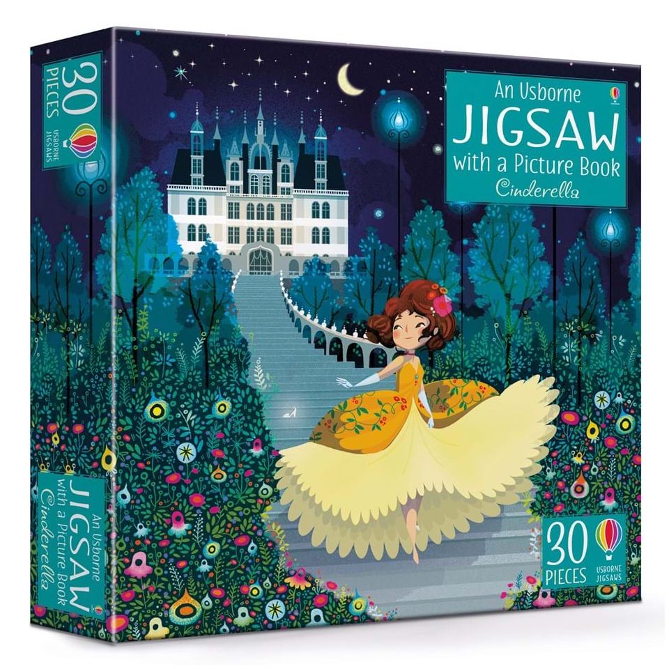 >USBORNE Book & Jigsaw Puzzle - Cinderella (4Y&Up)