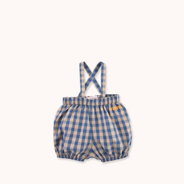 TINYCOTTONS Kids "TINY" VICHY BRACES BLOOMER in summer navy/cappucc 194
