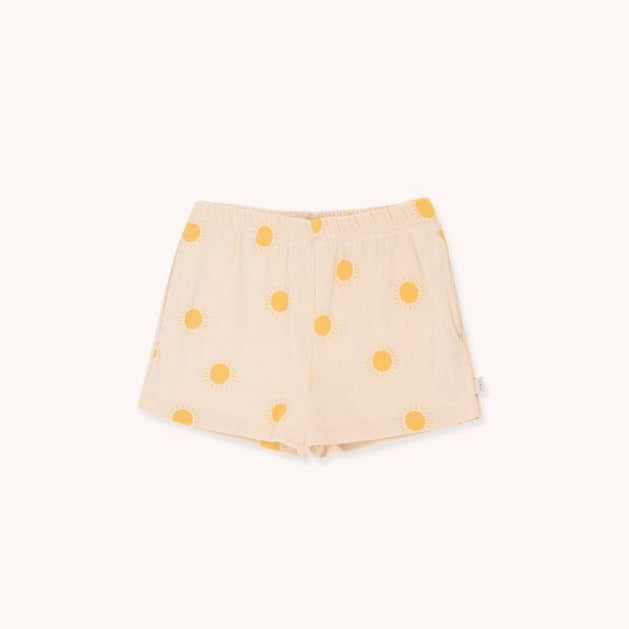 TINYCOTTONS Kids "Sun" Shorts in light cream/yellow 090