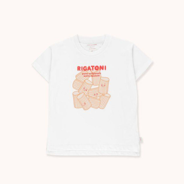 TINYCOTTONS Kids "Regatoni" TEE in off-white/red 045