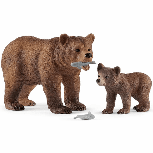 >Schleich WILD LIFE - Grizzly bear mother with cub