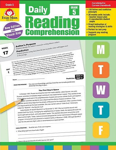 Evan-Moor Daily Reading Comprehension, Grade 5 - Fiction and Nonfiction