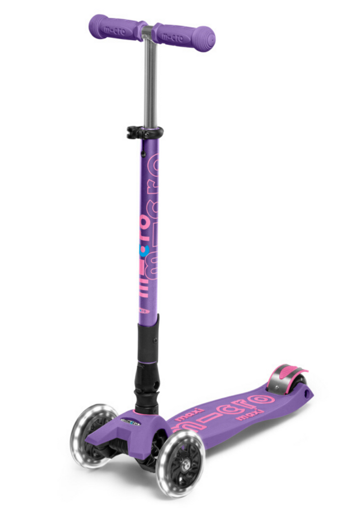 >Micro Kids Maxi Deluxe Foldable LED Scooter [more colors]