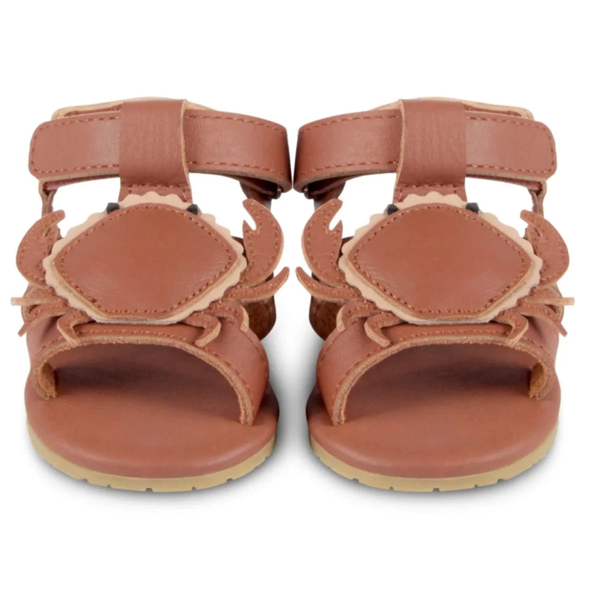 Donsje Kids Baby USHY Leather Sandals - Crab