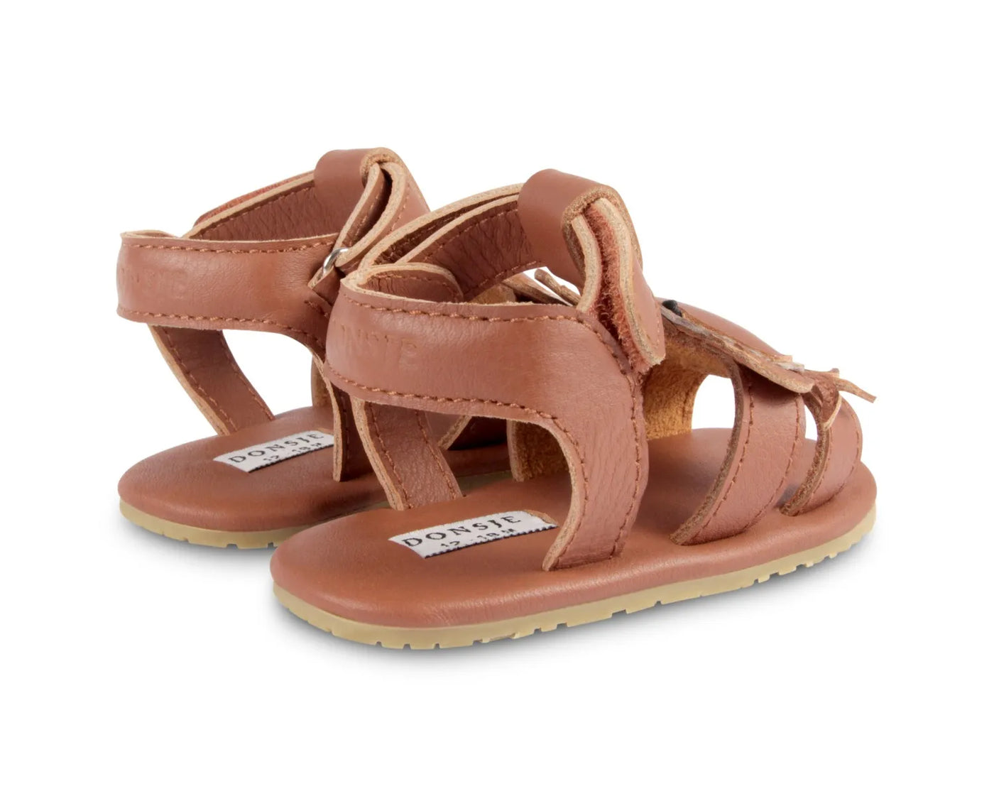 Donsje Kids Baby USHY Leather Sandals - Crab